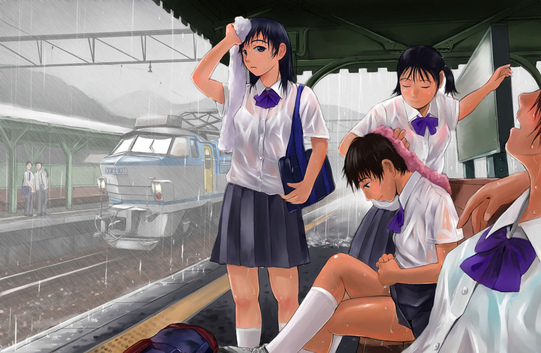 Anime panties woman couple